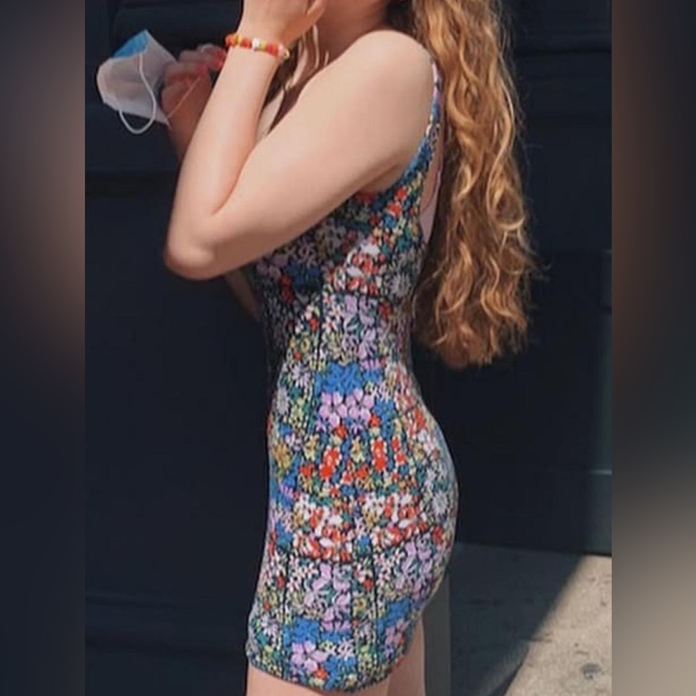 Floral mini dress